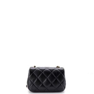 Chanel Quilt Metal Edge CC Flap Bag Quilted Lambskin Small - view 3