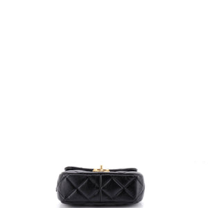 Chanel Quilt Metal Edge CC Flap Bag Quilted Lambskin Small - view 4