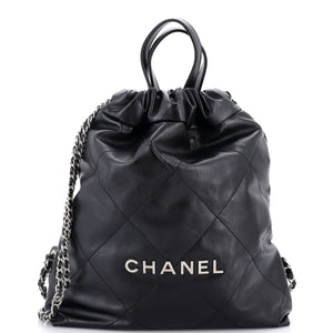 Chanel 22 Chain Backpack Quilted Calfskin Medium - view 1