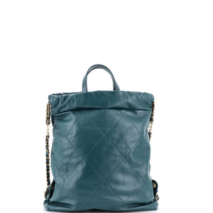 Chanel 22 Chain Backpack Quilted Calfskin Medium - view 3
