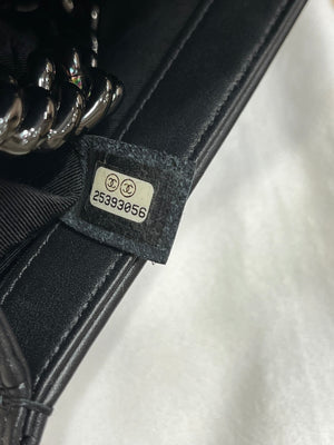 Chanel So Black Boy Flap Bag Quilted Lambskin Small - view 8