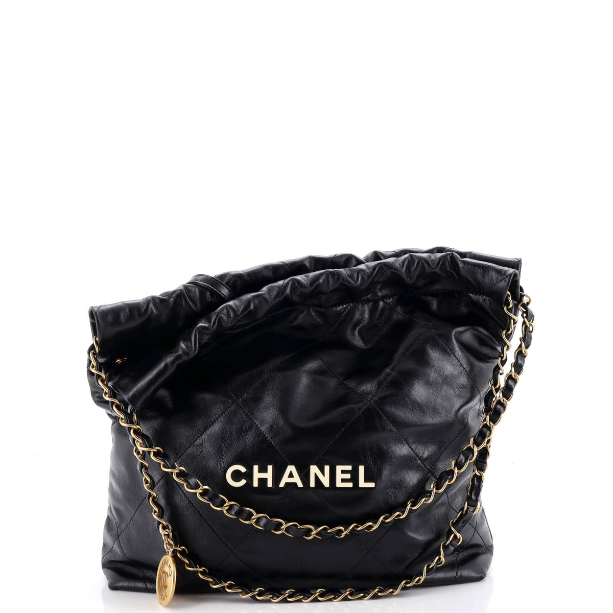 Chanel 22 Chain Hobo Quilted Calfskin Small