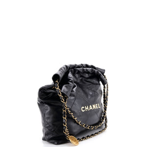 Chanel 22 Chain Hobo Quilted Calfskin Small - view 3