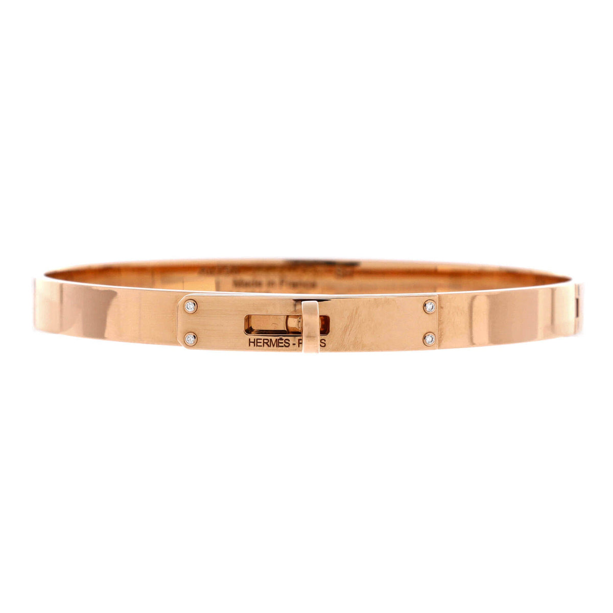 Kelly Bracelet 18K Rose Gold with 4 Diamonds Small