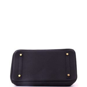 Hermes Birkin Handbag Noir Togo with Gold Hardware 30 - view 5