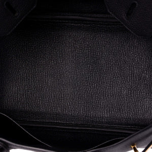 Hermes Birkin Handbag Noir Togo with Gold Hardware 30 - view 6