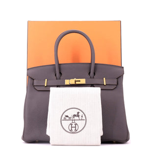 Hermes Birkin Handbag Etain Togo with Gold Hardware 30 - view 2