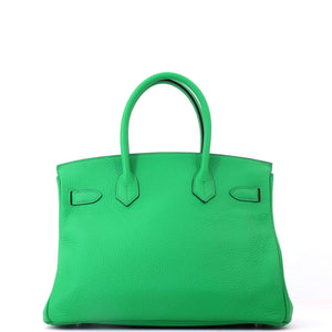 Hermes Birkin Handbag Bamboo Clemence with Palladium Hardware 30 - view 3