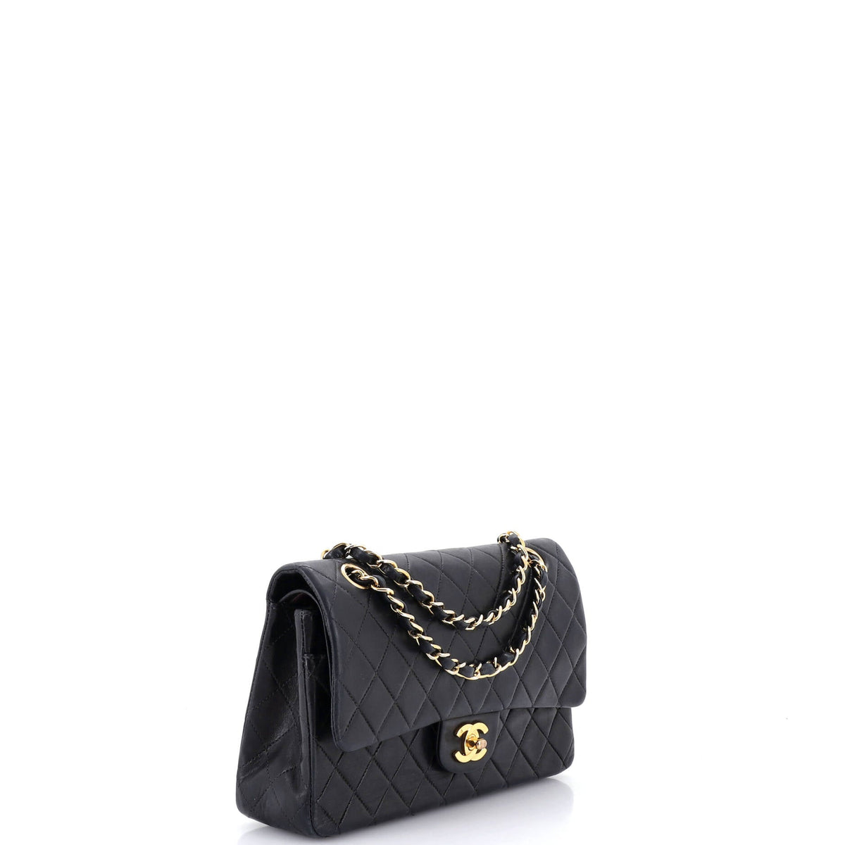 Vintage Classic Double Flap Bag Quilted Lambskin Medium