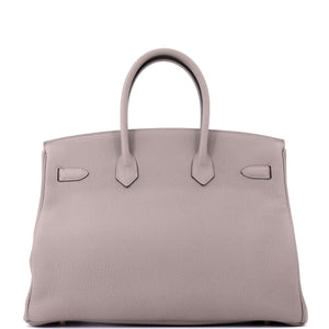 Hermes Birkin Handbag Gris Asphalte Togo with Gold Hardware 35 - view 4