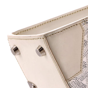 Goyard Structured Saigon Top Handle Bag Coated Canvas with Leather Mini - view 6