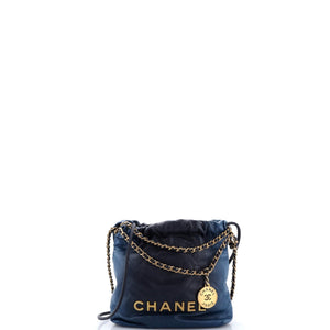 Chanel 22 Chain Hobo Quilted Shaded Calfskin Mini - view 1