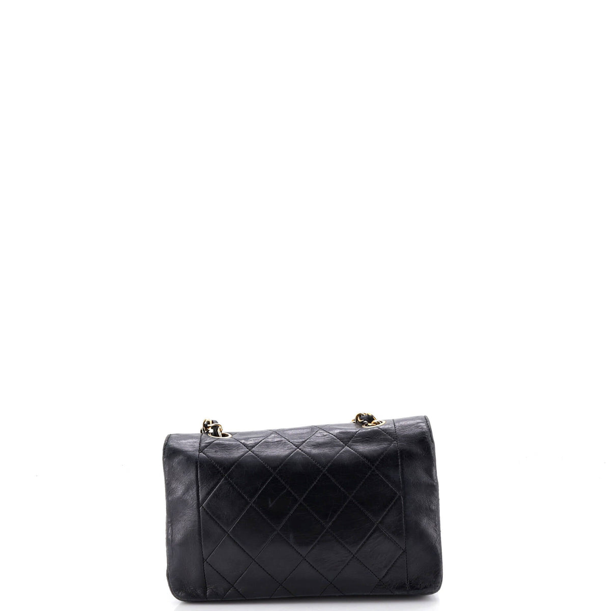 Vintage Diana Flap Bag Quilted Lambskin Small