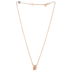 Bvlgari B.Zero1 Open Design Legend Zaha Hadid Pendant Necklace 18K Rose Gold with Diamonds - view 2