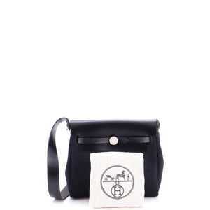 Hermes Herbag Zip Toile and Leather 20 - view 2