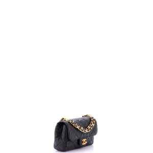 Chanel Coco First Flap Bag Quilted Caviar Nano - view 2