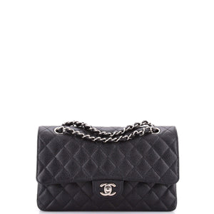Chanel Classic Double Flap Bag Quilted Caviar Medium - view 1