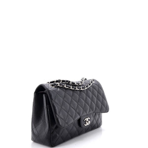 Chanel Classic Double Flap Bag Quilted Caviar Jumbo - view 2