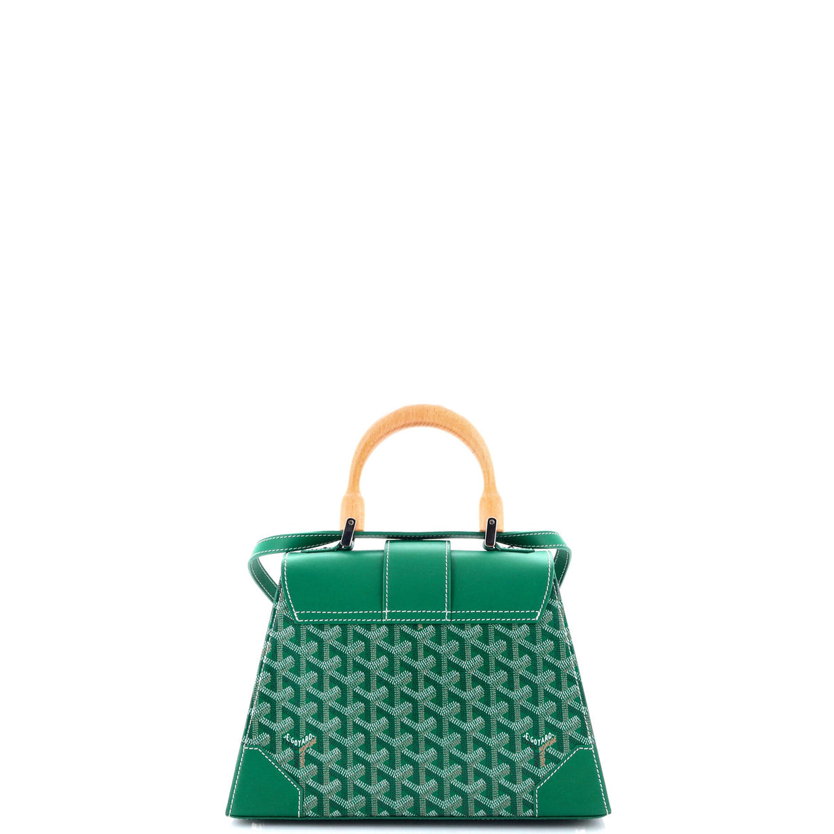 Saigon Top Handle Bag Coated Canvas with Leather PM