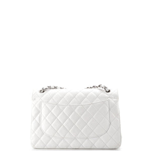 Chanel Vintage Classic Double Flap Bag Quilted Caviar Jumbo - view 3
