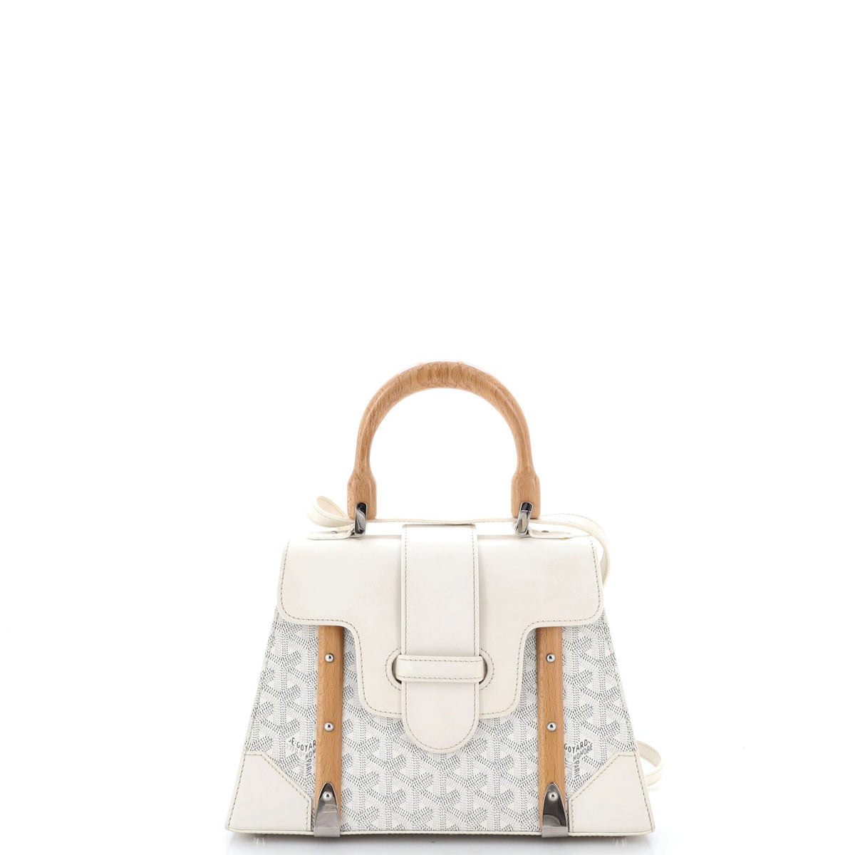 Saigon Top Handle Bag Coated Canvas with Leather PM