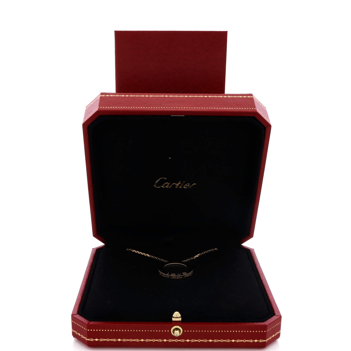 Cartier 3 Diamonds Love Pendant Necklace 18K Yellow Gold and Diamonds – view 2