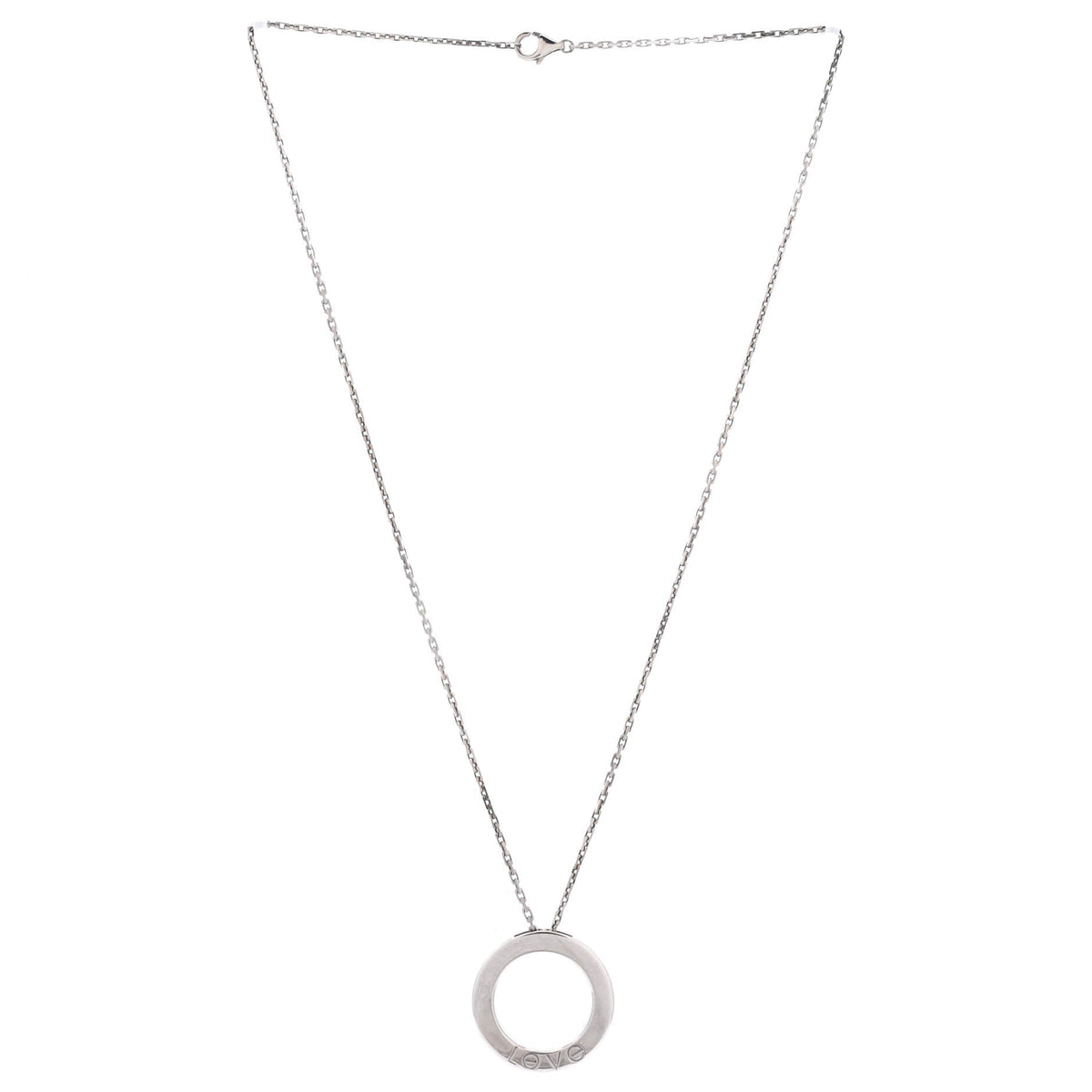 Cartier 6 Diamonds Love Pendant Necklace 18K White Gold and Diamonds – view 3