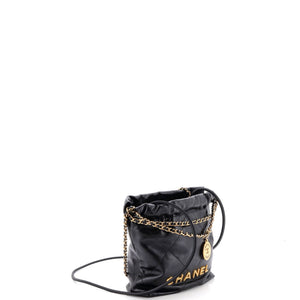 Chanel 22 Chain Hobo Quilted Calfskin Mini - view 2