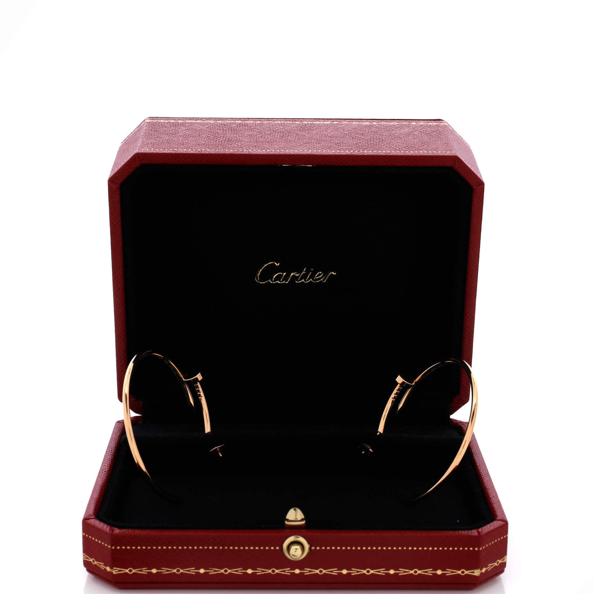 Cartier Juste un Clou Hoop Earrings 18K Rose Gold XL – view 2