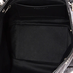 Chanel CC Button Chain Tote Quilted Shiny Lambskin Small - view 5