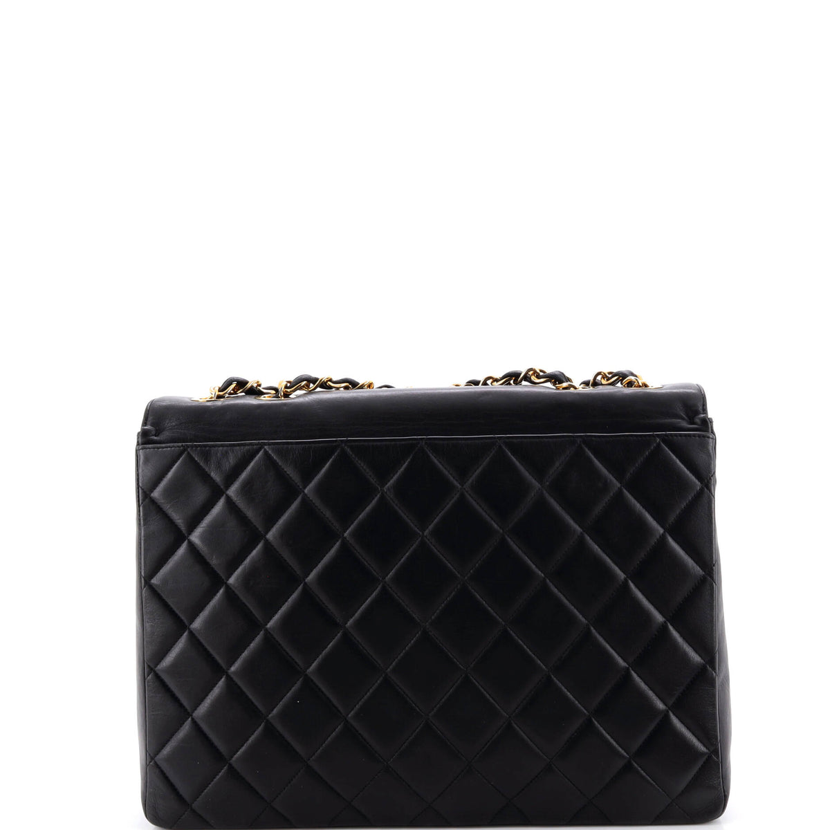 Vintage Timeless CC Flap Bag Quilted Lambskin Large