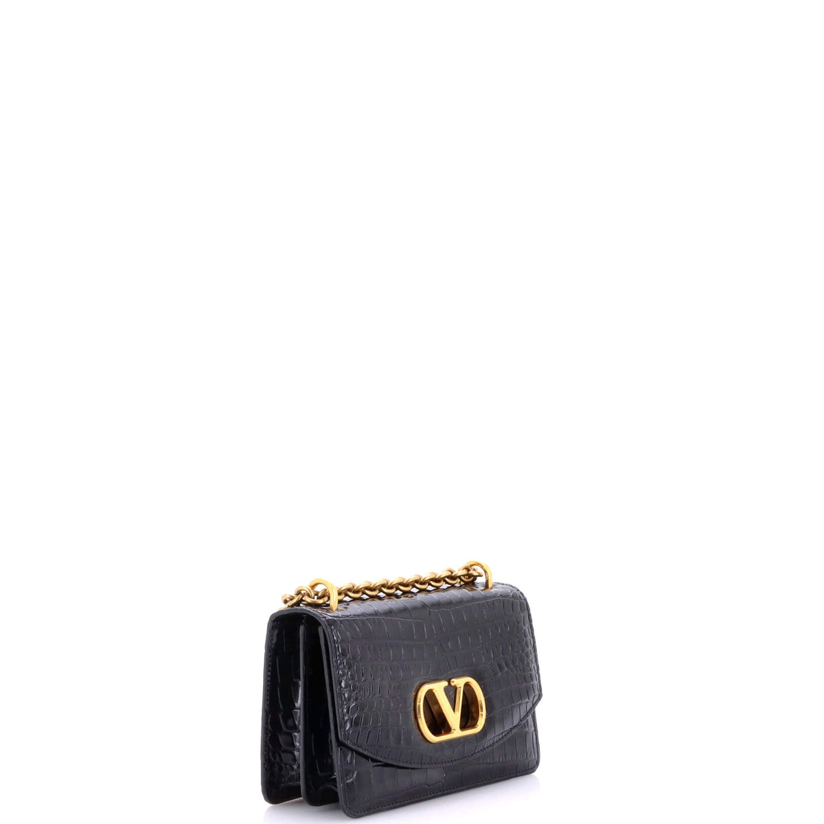 VLogo Vain Shoulder Bag Crocodile Small