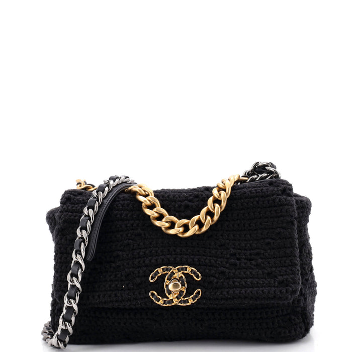 Chanel 19 Flap Bag Crochet Medium