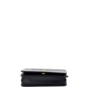 Chanel Gabrielle Wallet on Chain Chevron Aged Calfskin - view 4