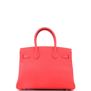 Hermes Birkin Handbag Rouge Tomate Epsom with Gold Hardware 30 - view 3