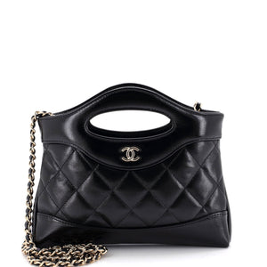 Chanel 31 Shopping Bag Clutch with Chain Quilted Lambskin Small - view 1