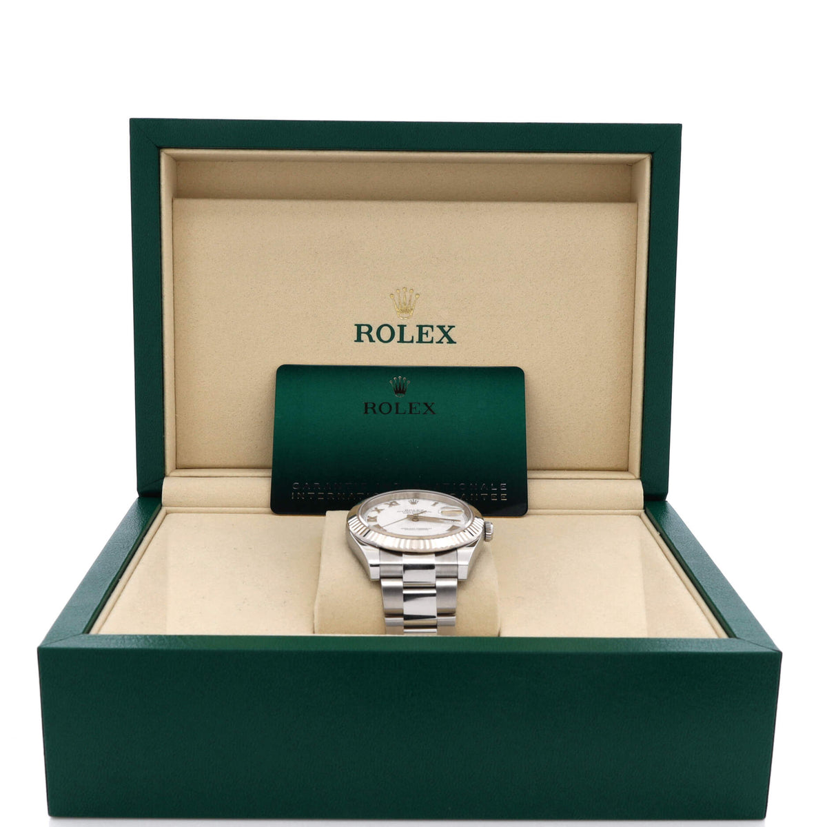 Oyster Perpetual Datejust Automatic Watch Stainless Steel and White Gold 41