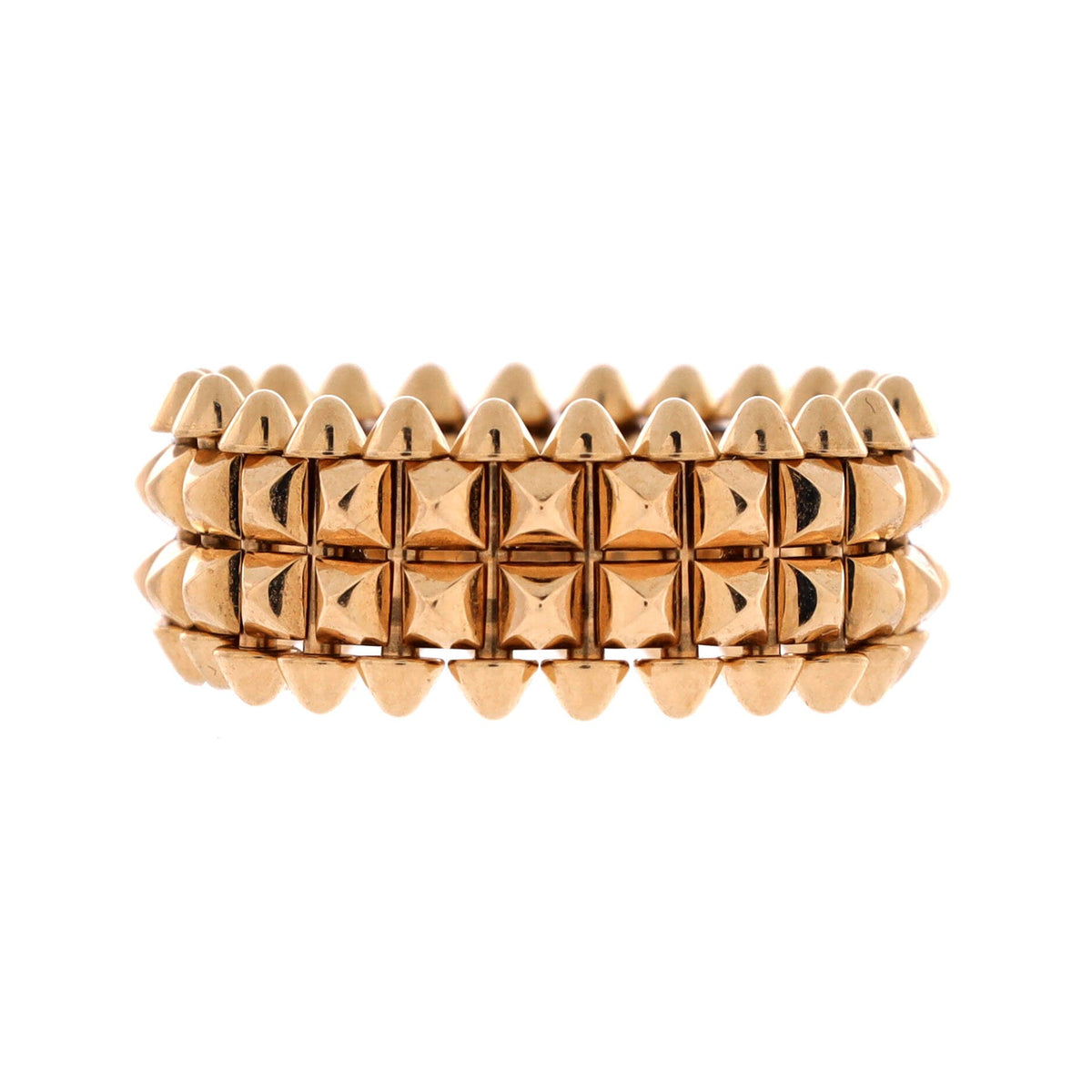 Clash de Cartier 2 Row Ring 18K Rose Gold