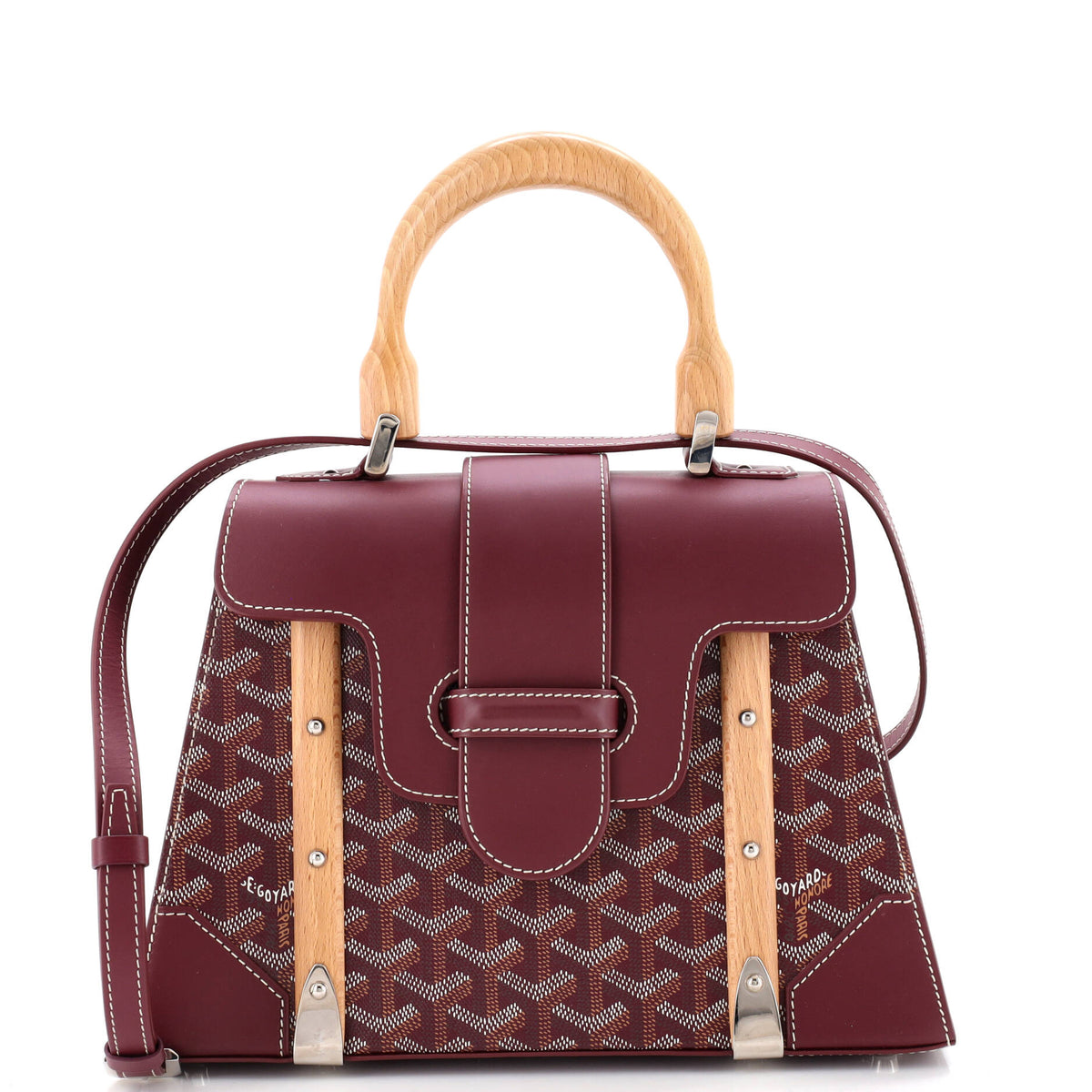 Saigon Top Handle Bag Coated Canvas with Leather PM