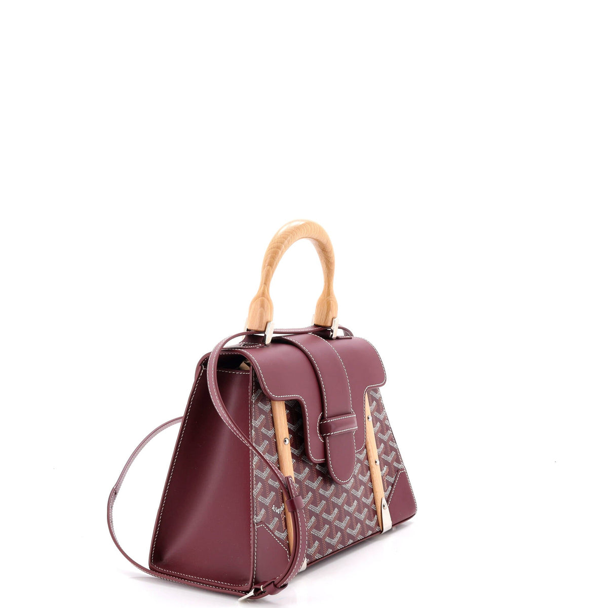 Saigon Top Handle Bag Coated Canvas with Leather PM