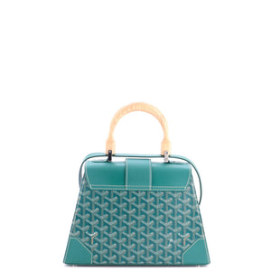 Goyard Saigon Top Handle Bag Coated Canvas with Leather PM - view 3