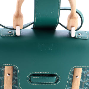 Goyard Saigon Top Handle Bag Coated Canvas with Leather PM - view 6