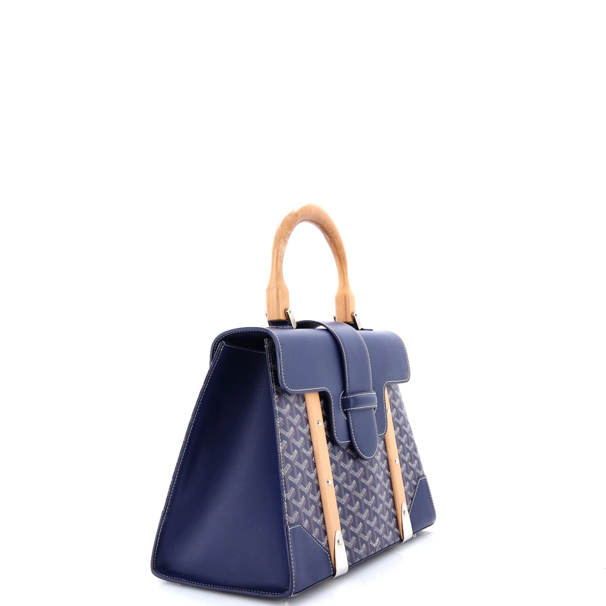 Saigon Top Handle Bag Coated Canvas with Leather MM