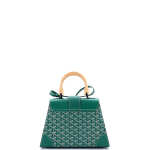 Goyard Saigon Top Handle Bag Coated Canvas with Leather PM - view 3