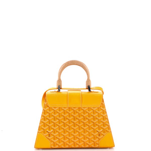 Goyard Saigon Top Handle Bag Coated Canvas with Leather PM - view 3