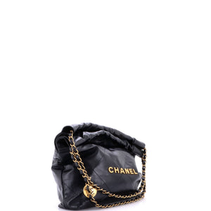 Chanel 22 Chain Hobo Quilted Calfskin Small - view 3