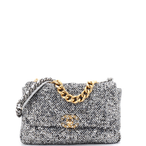 Chanel 19 Flap Bag Quilted Sequins Medium
