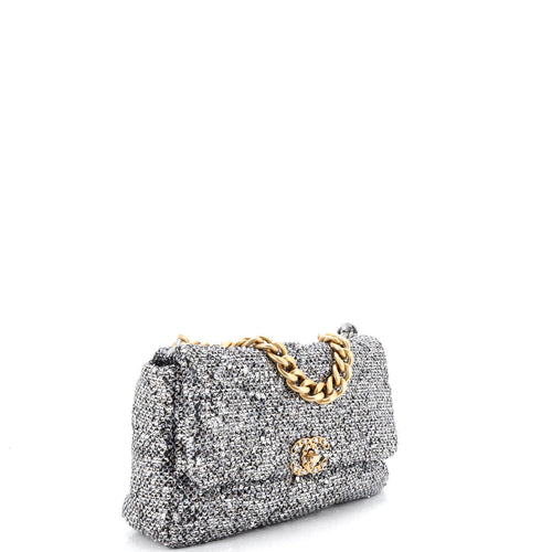 Chanel 19 Flap Bag Quilted Sequins Medium – view 2