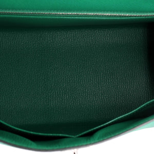 Hermes Kelly Handbag Menthe Epsom with Palladium Hardware 28 - view 7