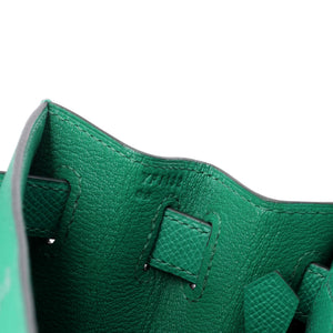 Hermes Kelly Handbag Menthe Epsom with Palladium Hardware 28 - view 8
